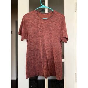 Lululemon Men’s Heathered Rust Training Shirt Time To Get Dirty Size M